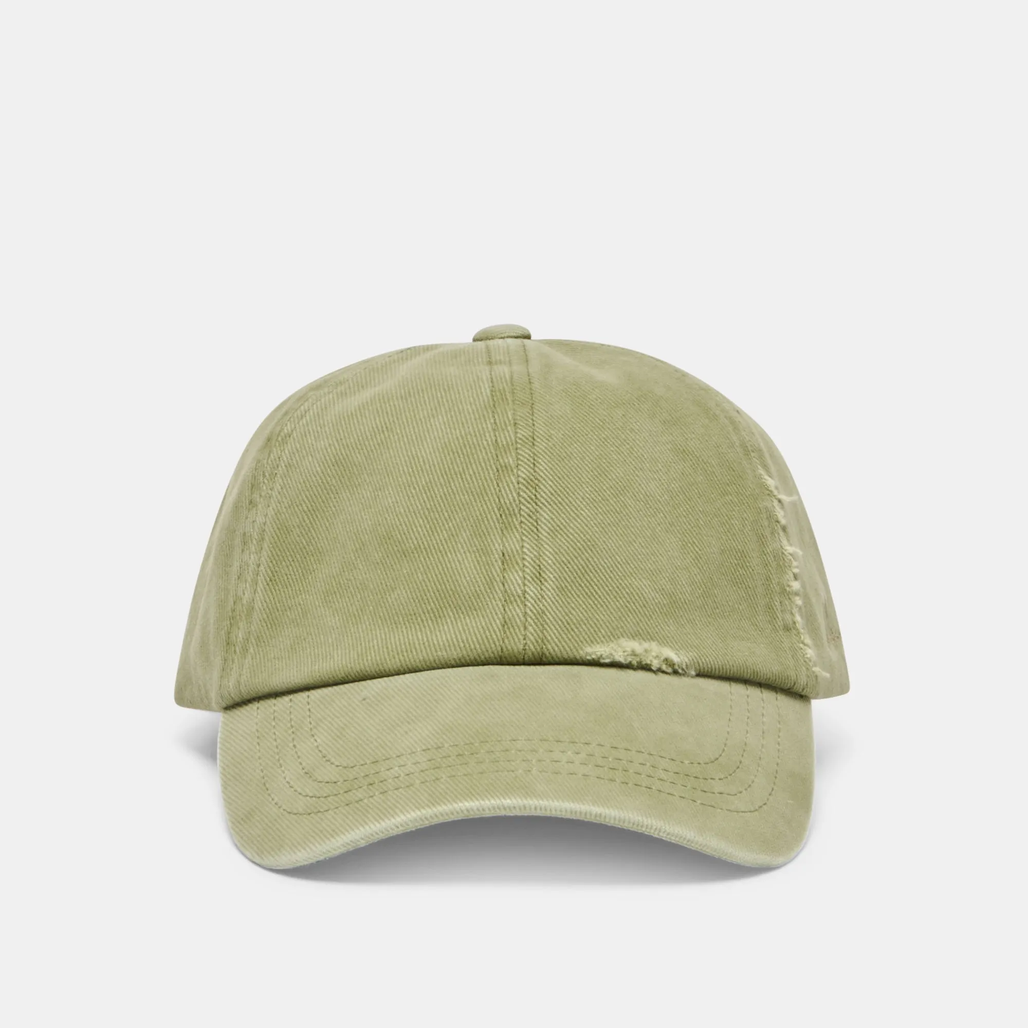DISTRESSED BASEBALL CAP OLIVE sold by Dolce Vita