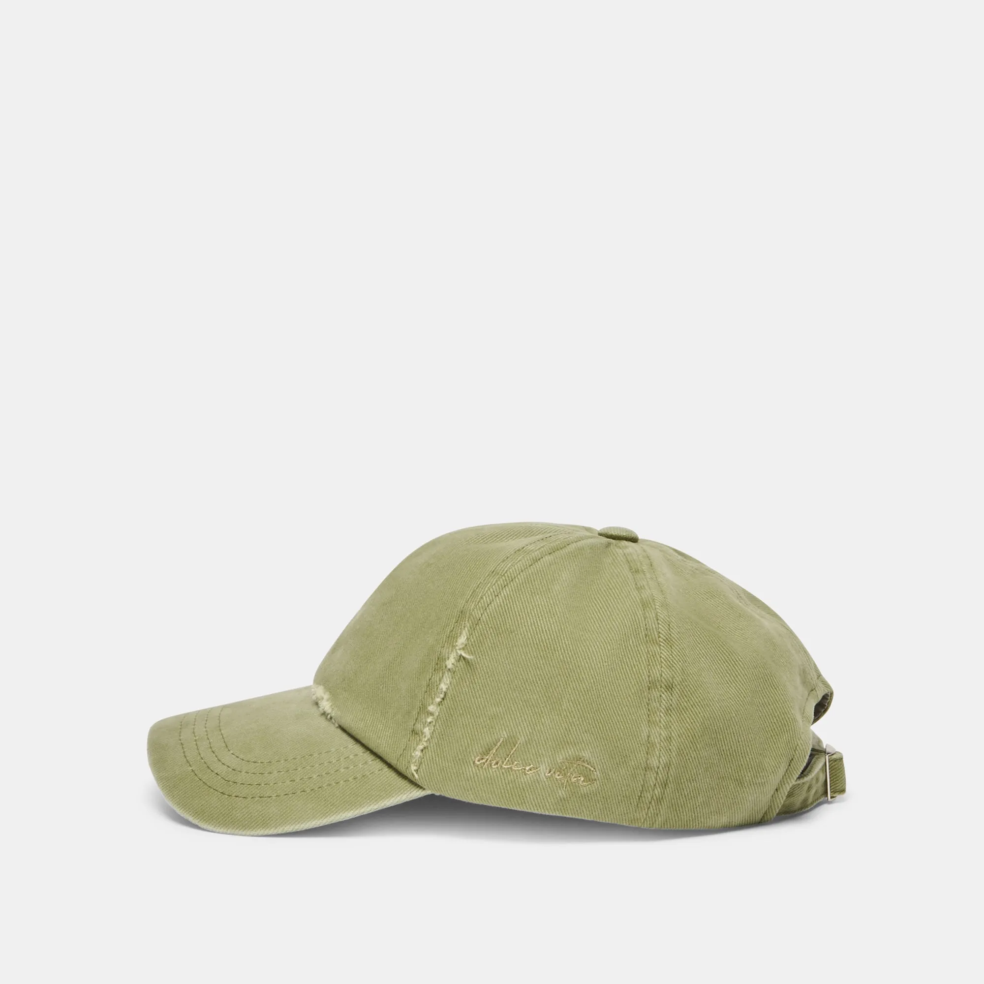DISTRESSED BASEBALL CAP OLIVE sold by Dolce Vita product image thumbnail 2