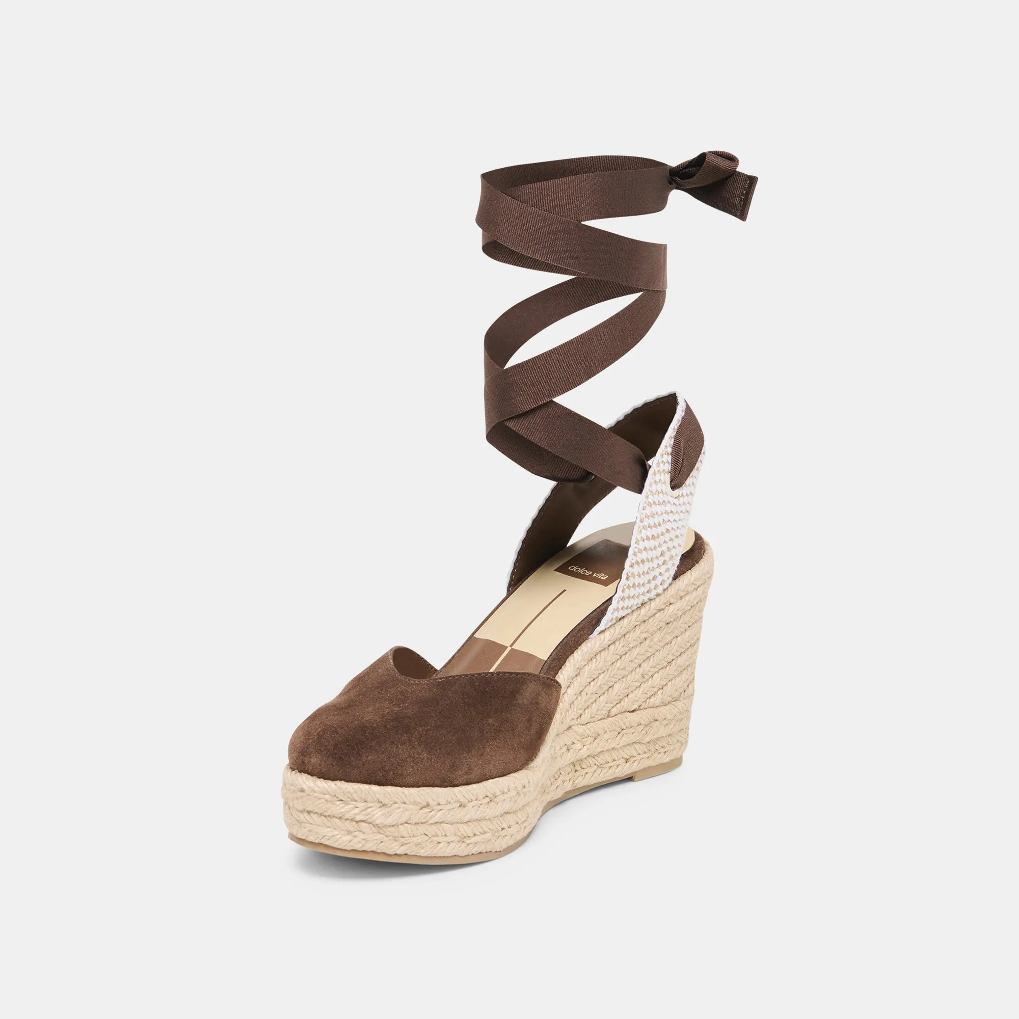 NOURA WEDGES DK BROWN SUEDE sold by Dolce Vita product image thumbnail 4