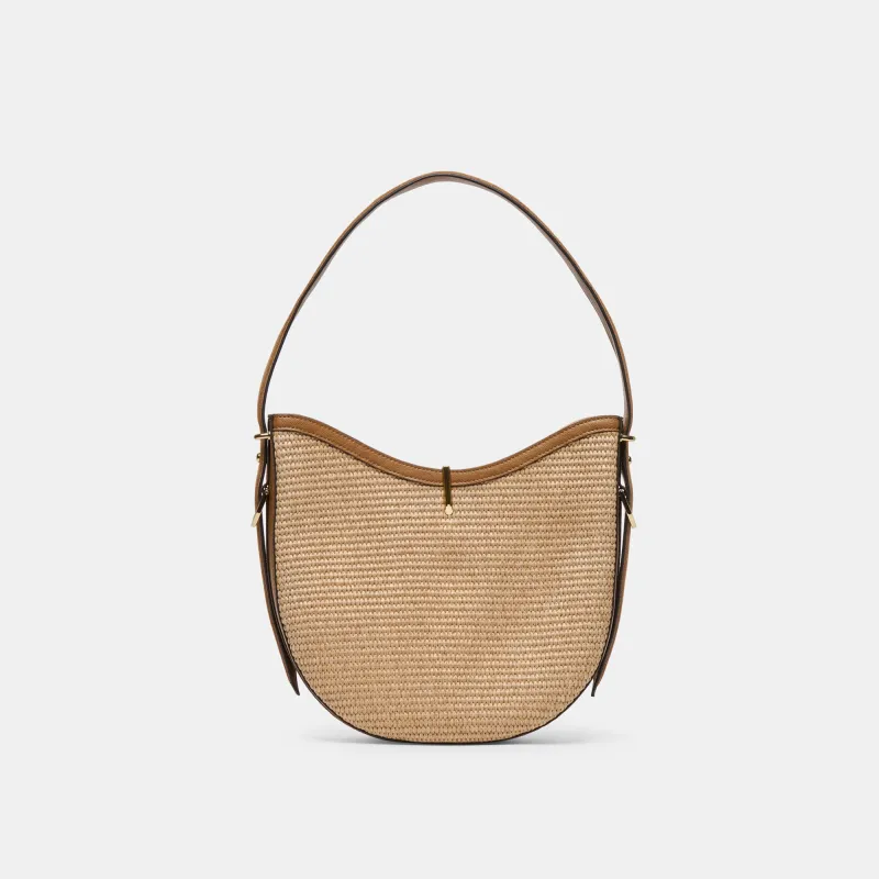 BREE SHOULDER BAG TAN WOVEN RAFFIA sold by Dolce Vita