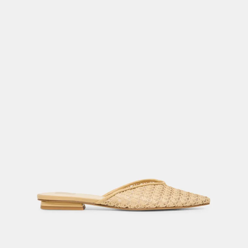 ELM FLATS NATURAL CROSS HATCH RAFFIA made by Dolce Vita