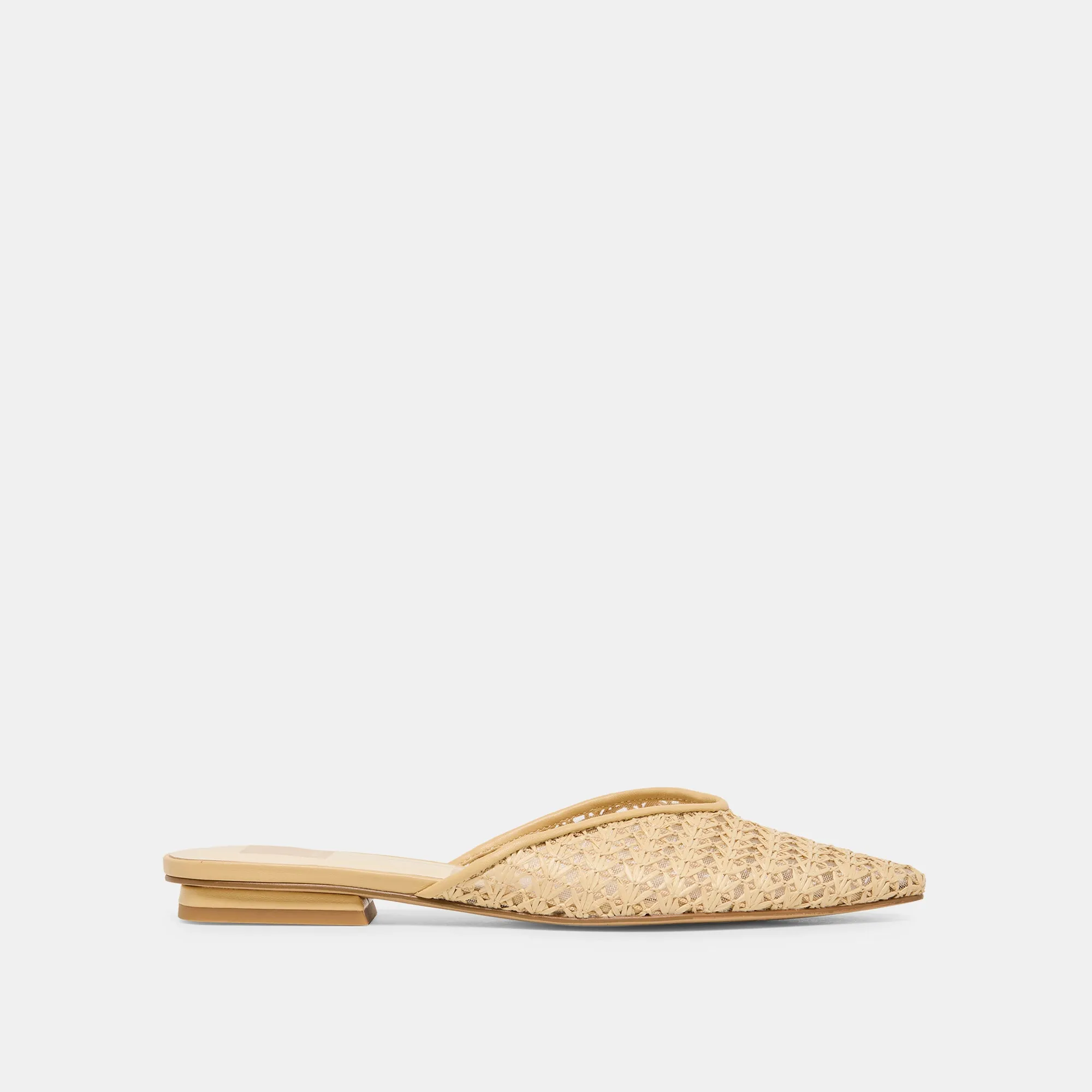 ELM FLATS NATURAL CROSS HATCH RAFFIA sold by Dolce Vita