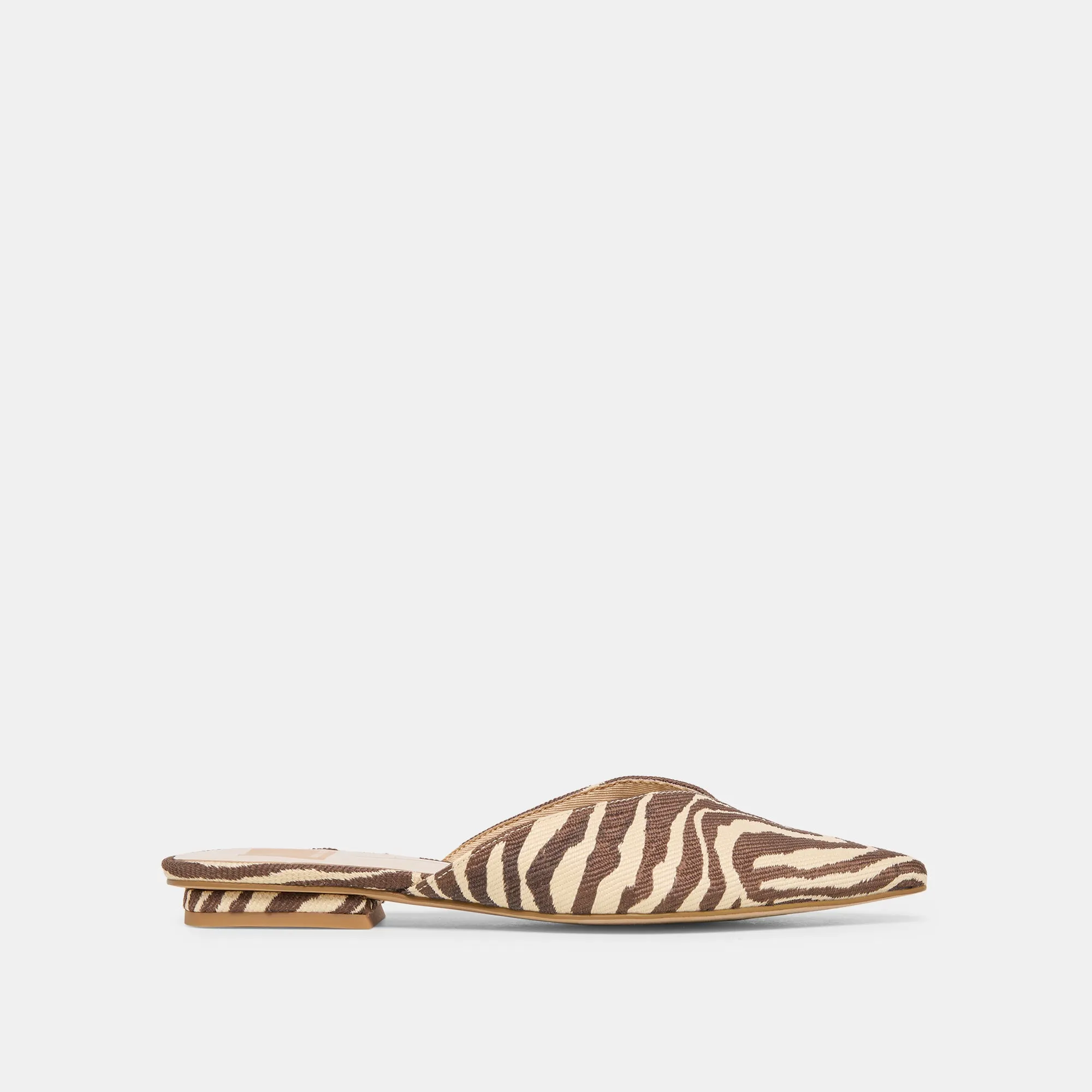 ELM FLATS BEIGE ZEBRA RAFFIA sold by Dolce Vita