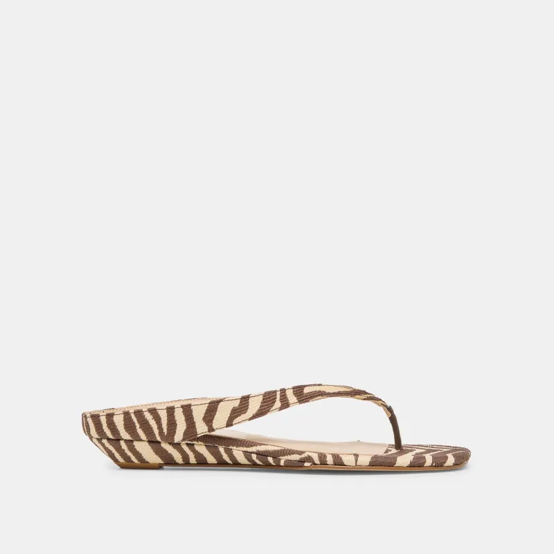GIZEL SANDALS BEIGE ZEBRA RAFFIA sold by Dolce Vita