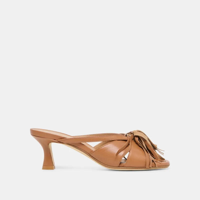 ROSALY HEELS CHESTNUT LEATHER made by Dolce Vita