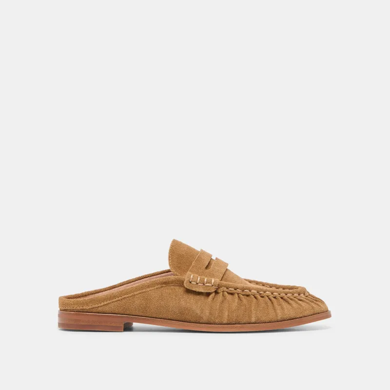 BETZY LOAFERS LT BROWN SUEDE made by Dolce Vita