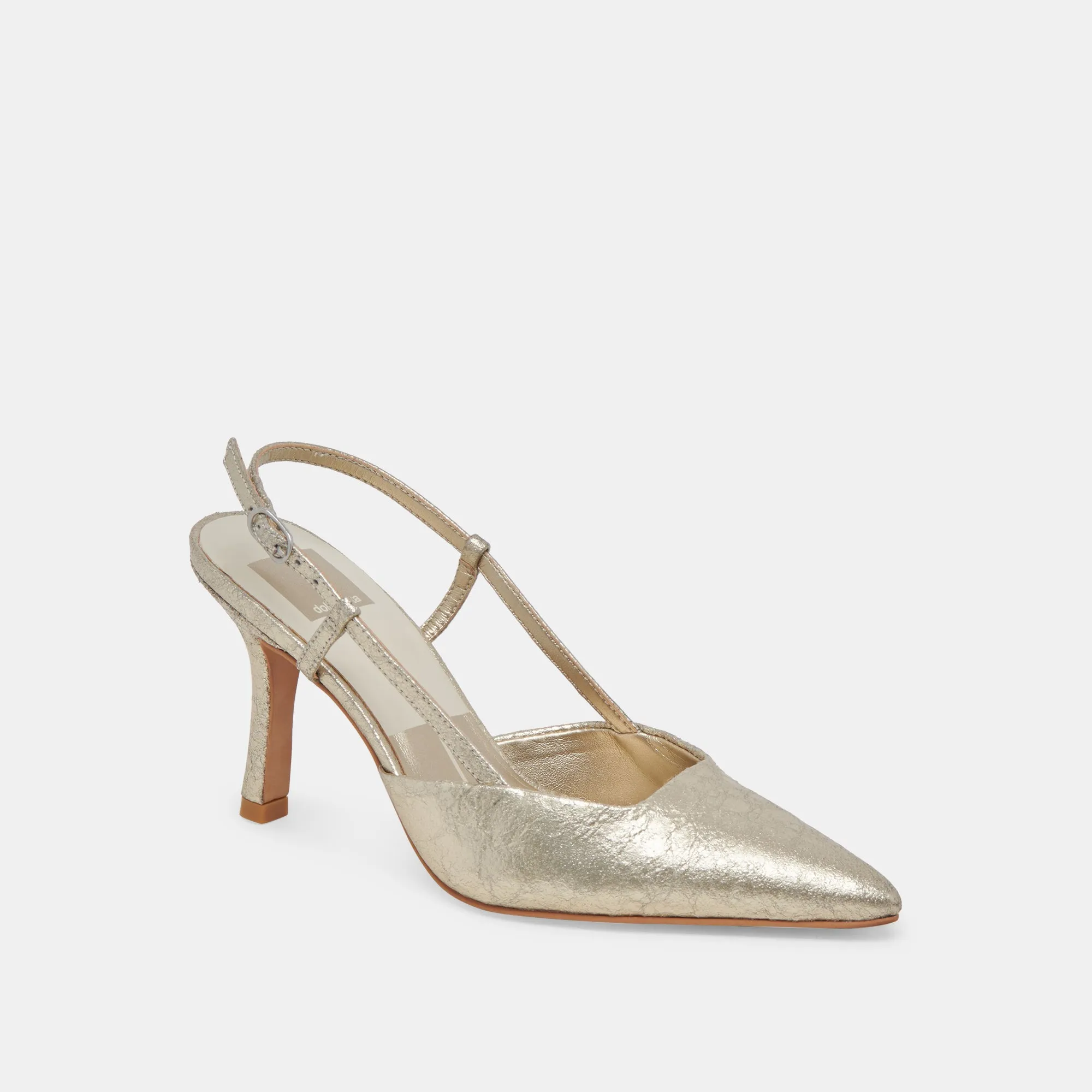 KIM HEELS PLATINUM DISTRESSED LEATHER sold by Dolce Vita product image thumbnail 2