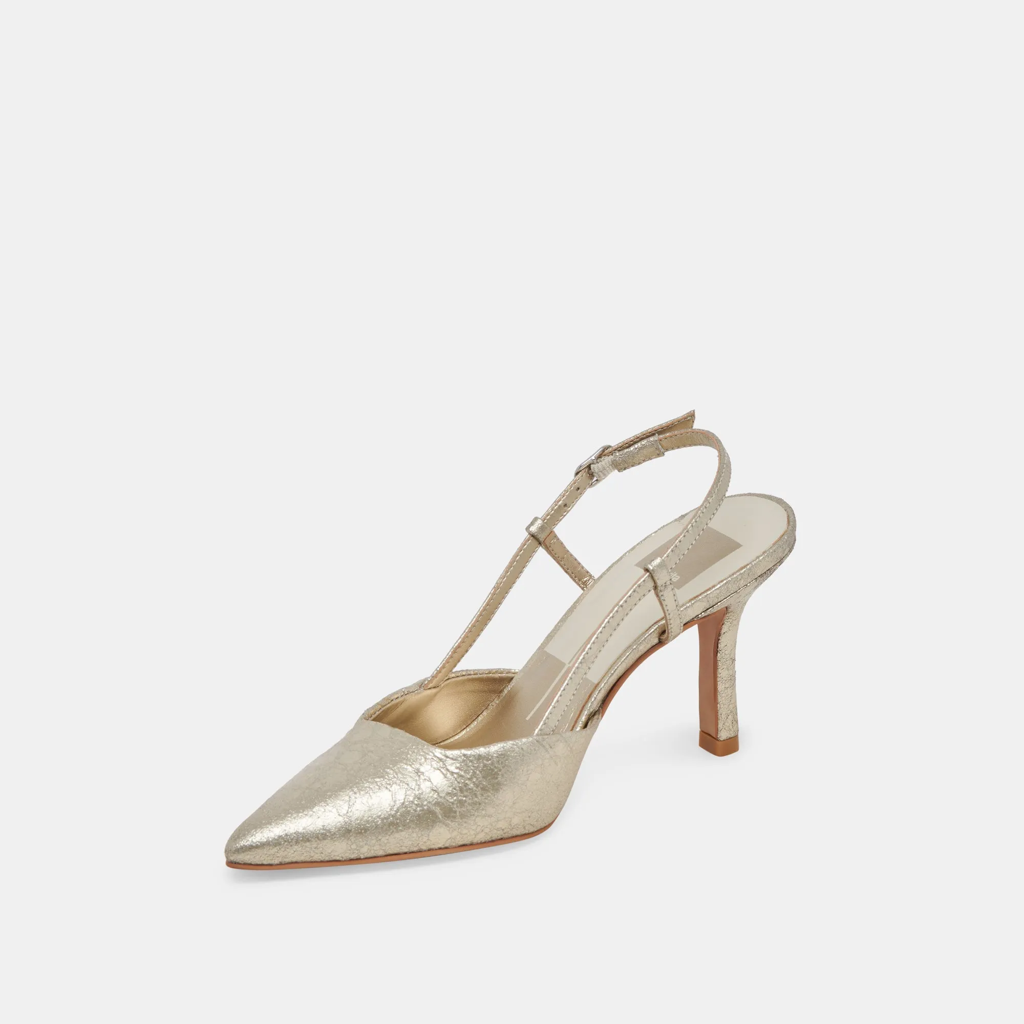 KIM HEELS PLATINUM DISTRESSED LEATHER sold by Dolce Vita product image thumbnail 4