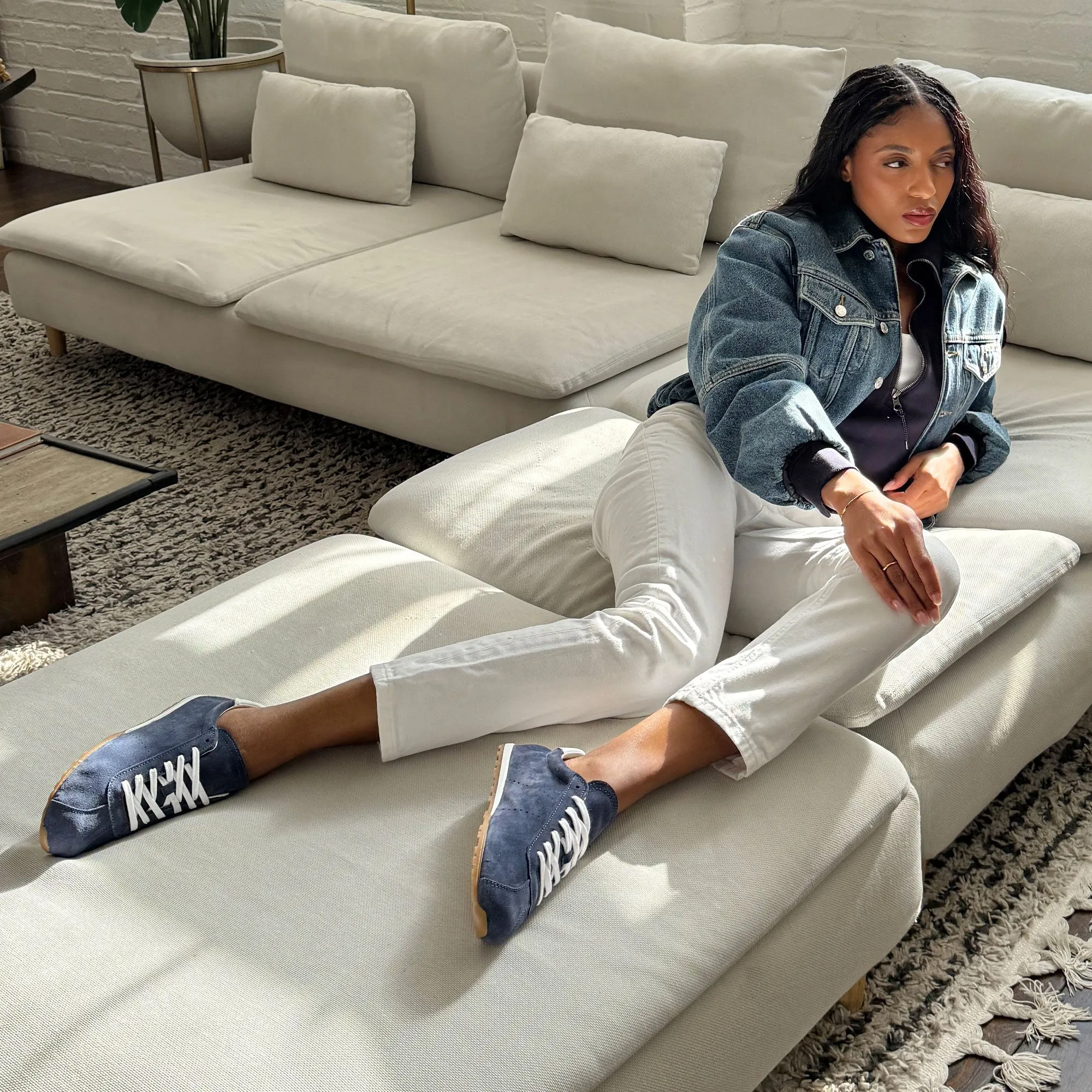 SERINA SNEAKERS NAVY SUEDE - re:vita sold by Dolce Vita product image thumbnail 4