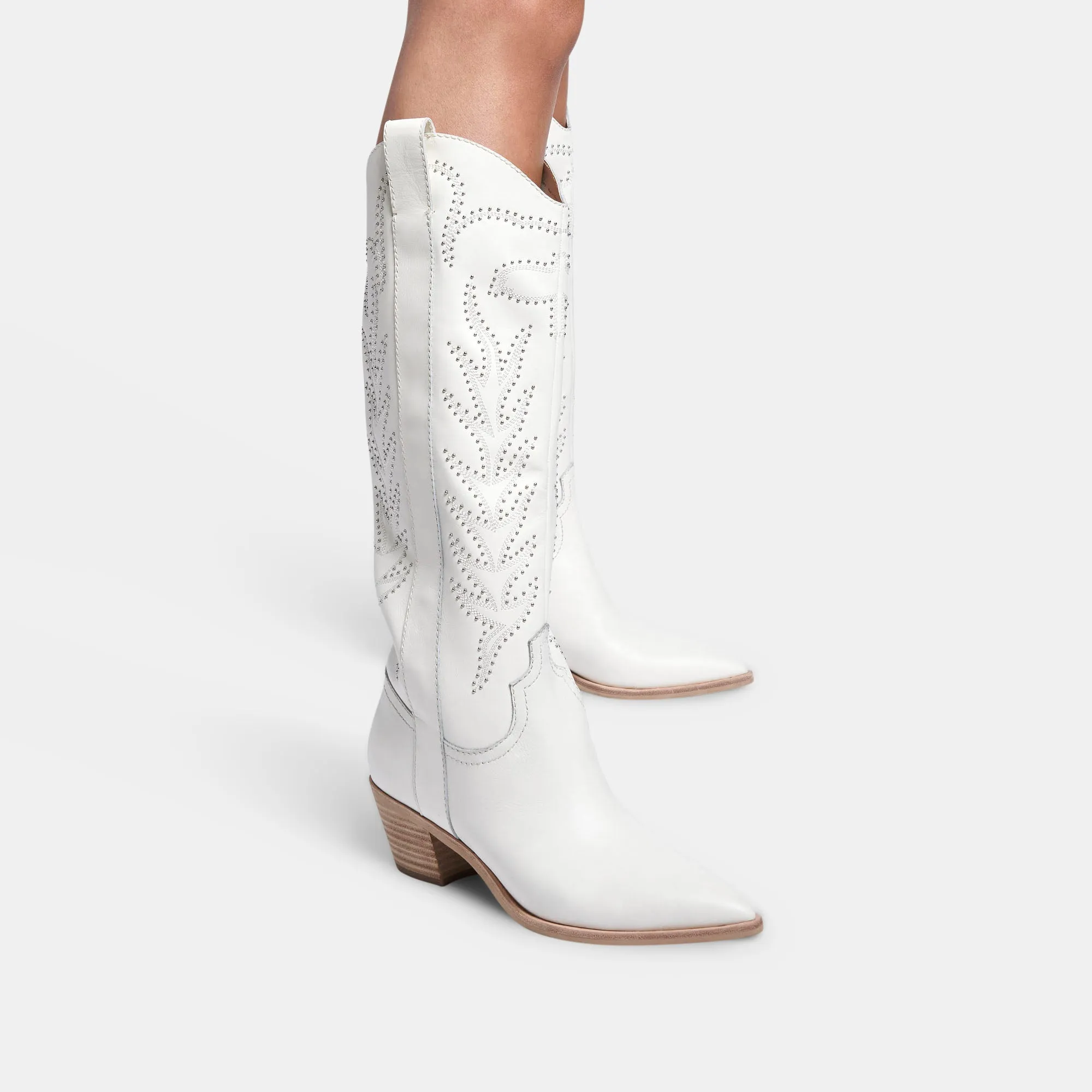 SOLEI STUD BOOTS OFF WHITE LEATHER - re:vita sold by Dolce Vita product image thumbnail 2