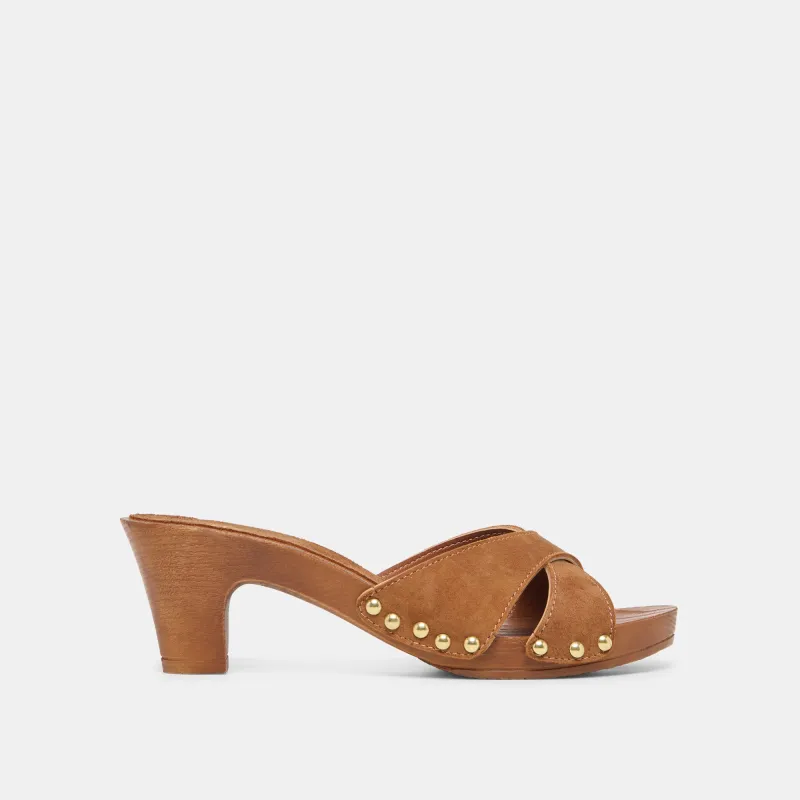 AVERIE HEELS BROWN NUBUCK made by Dolce Vita
