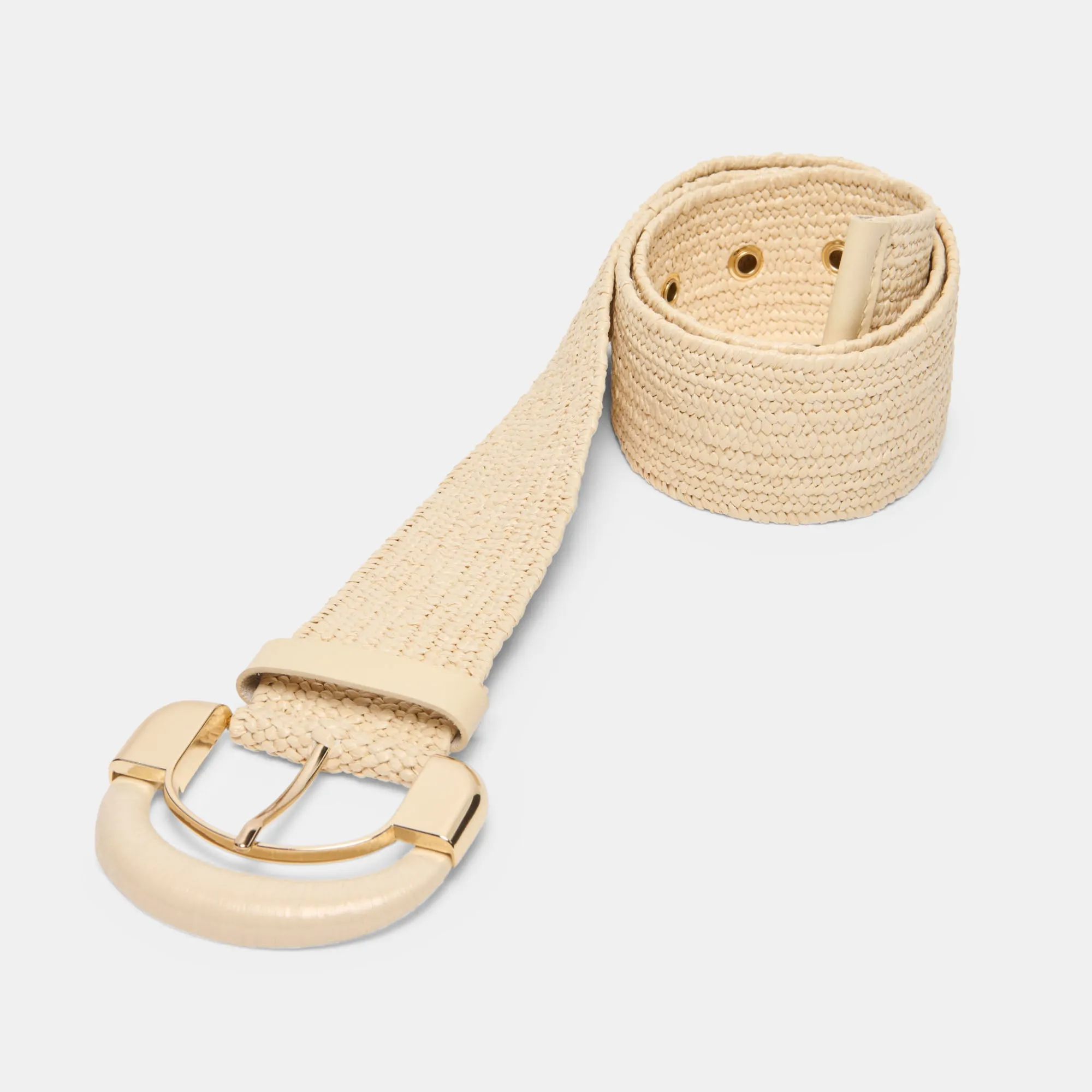 RAFFIA OVERSIZED BUCKLE BELT NATURAL sold by Dolce Vita product image thumbnail 3