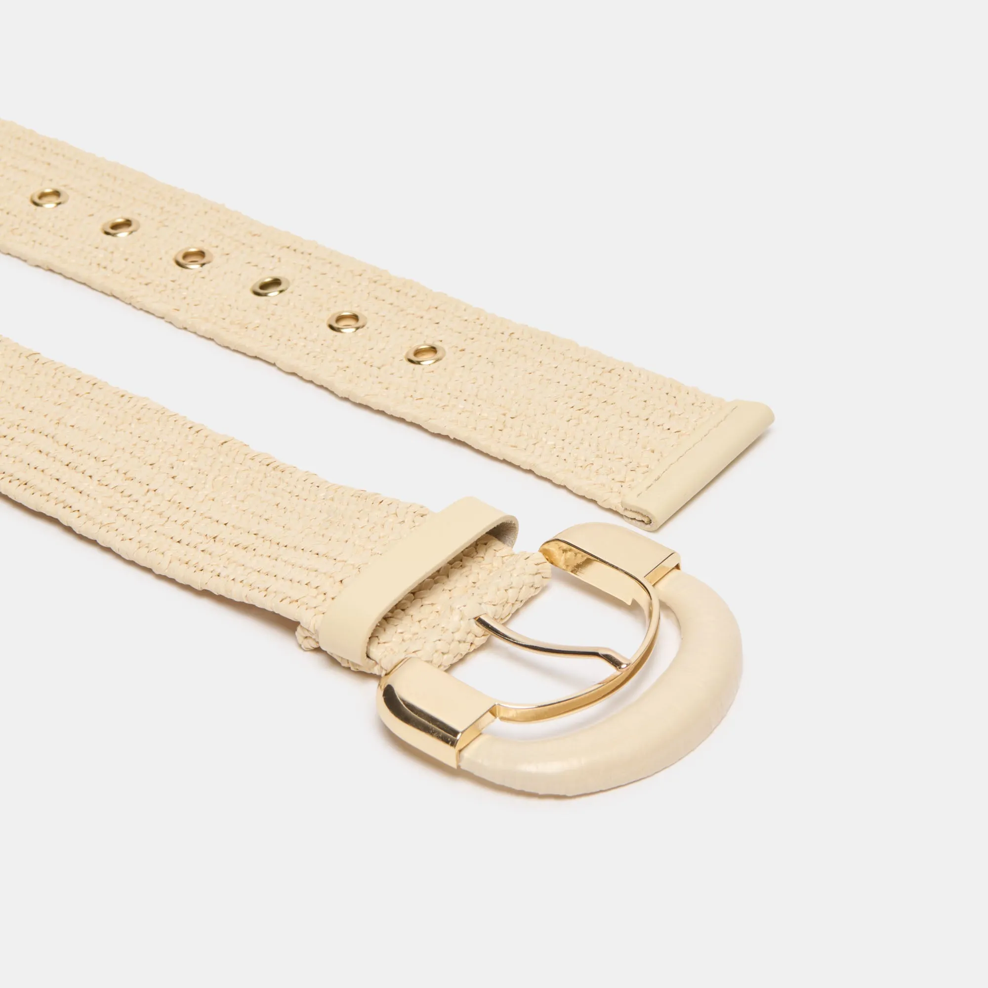RAFFIA OVERSIZED BUCKLE BELT NATURAL sold by Dolce Vita product image thumbnail 2