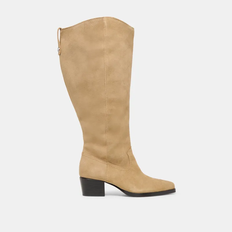 VIRONA H2O EXTRA WIDE CALF BOOTS DK TAUPE SUEDE - re:vita made by Dolce Vita