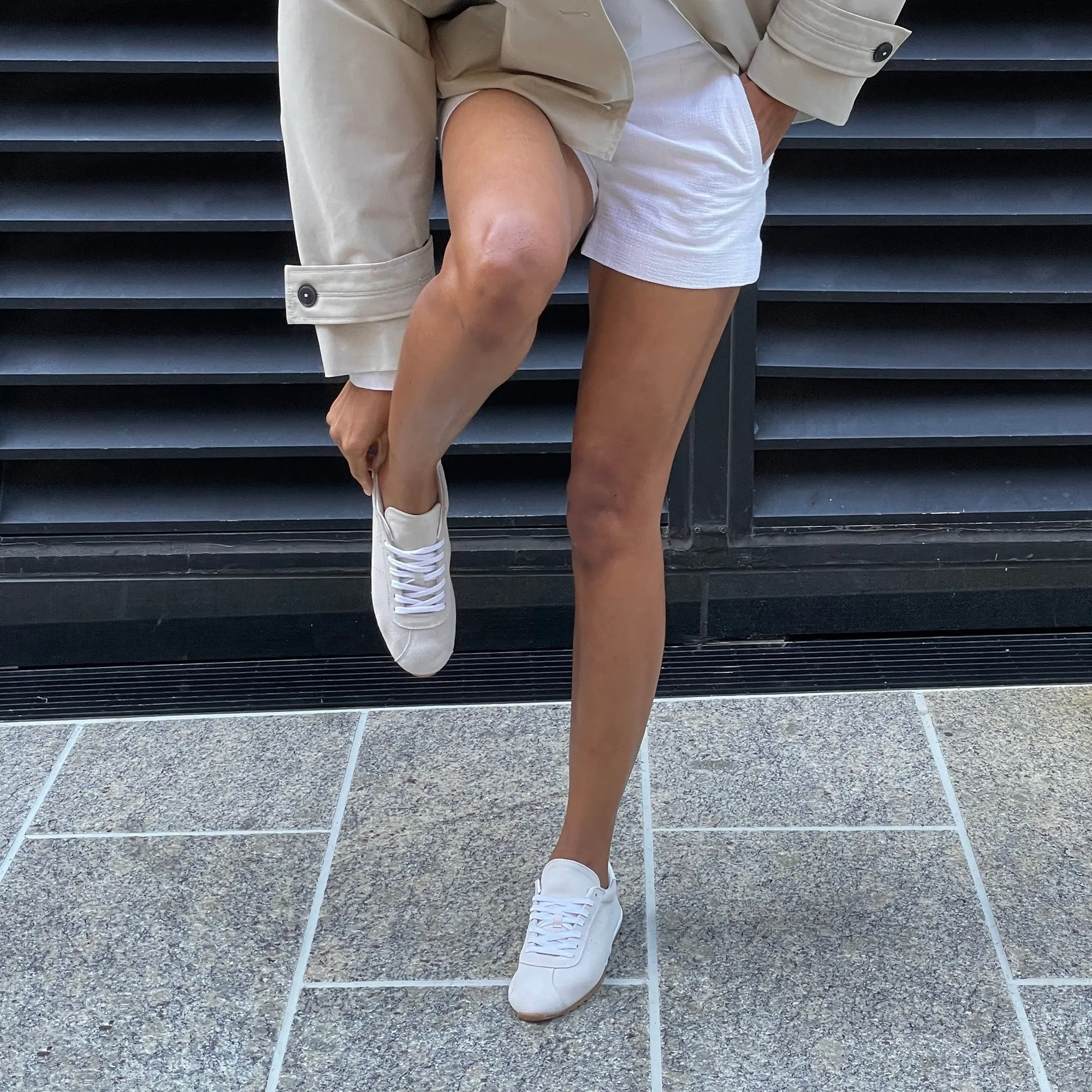 SERINA SNEAKERS IVORY SUEDE - re:vita sold by Dolce Vita product image thumbnail 4