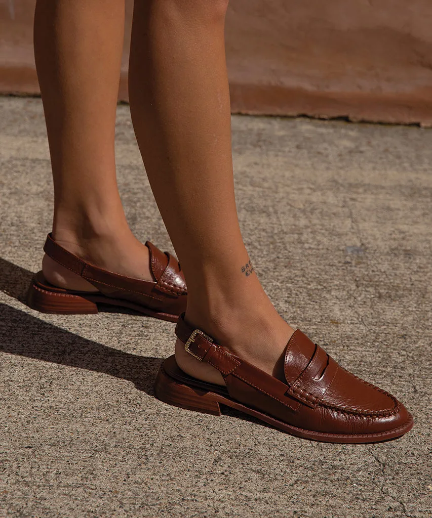 HARDI LOAFERS BROWN CRINKLE PATENT - re:vita sold by Dolce Vita product image thumbnail 4