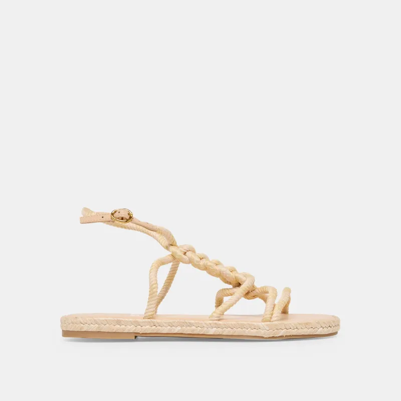 ELYANA SANDALS NATURAL MULTI ROPE RAFFIA made by Dolce Vita