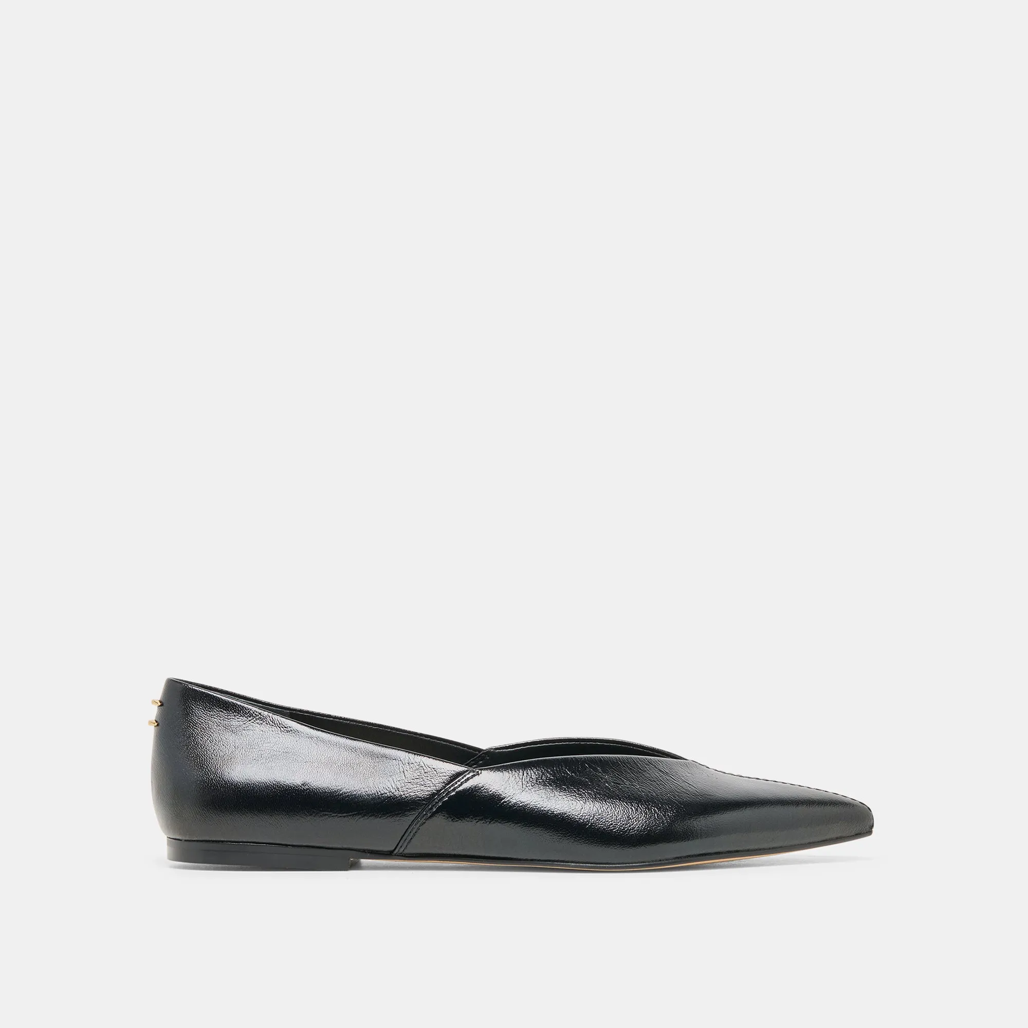 GEMA FLATS BLACK LEATHER - re:vita sold by Dolce Vita