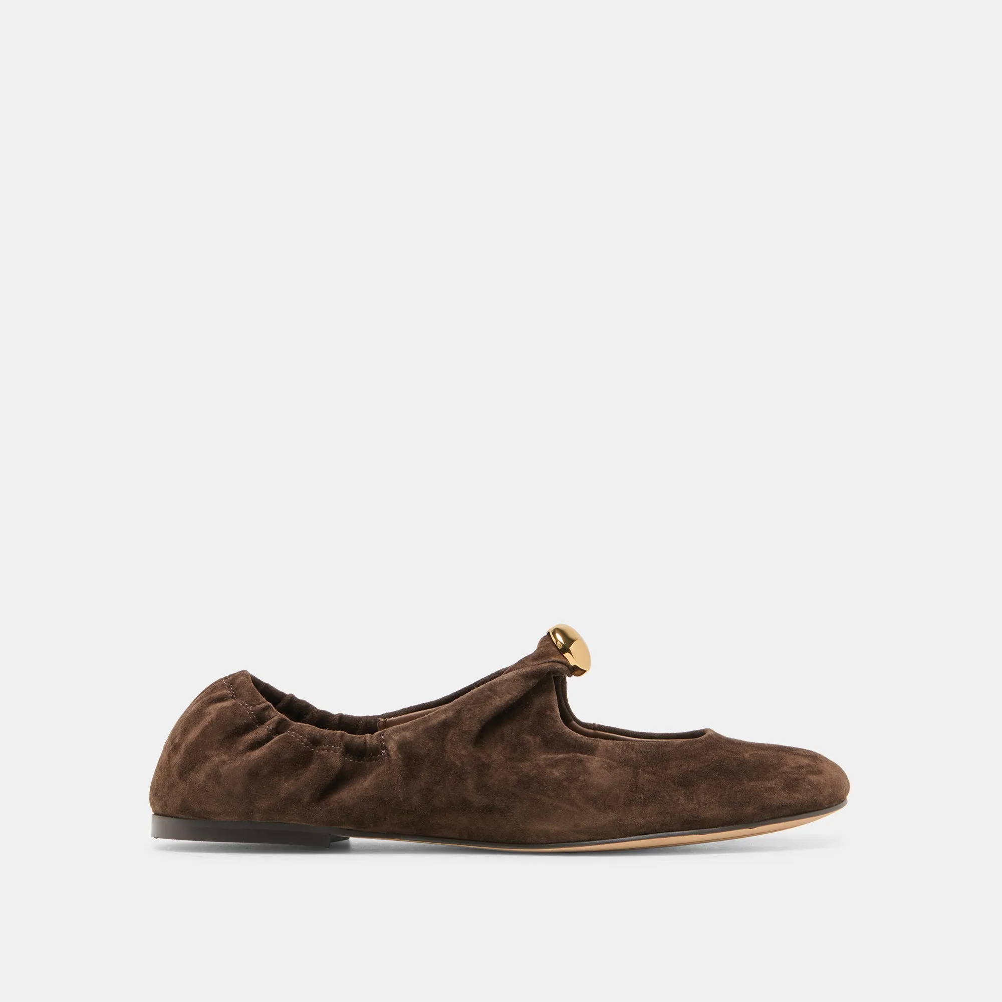 CORNEL FLATS DK BROWN SUEDE sold by Dolce Vita