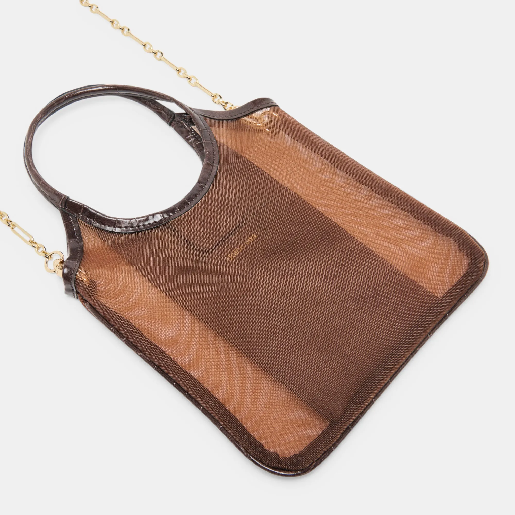 SYLVENE CROSSBODY CHOCOLATE MESH sold by Dolce Vita product image thumbnail 3