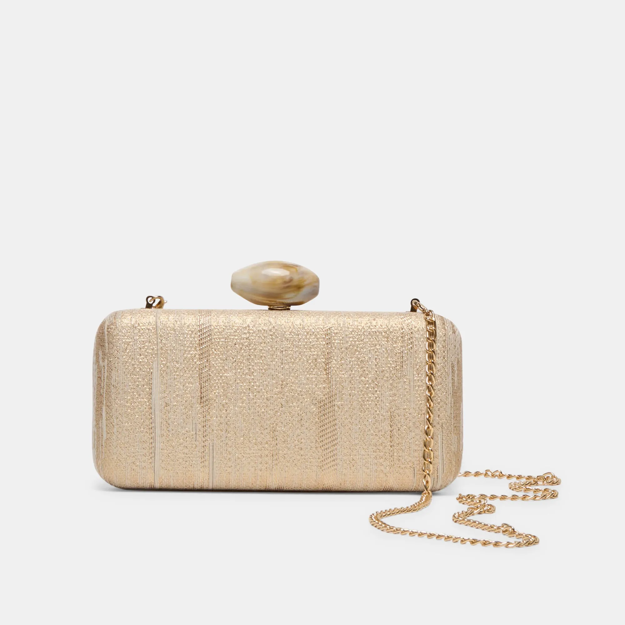 NERYS CLUTCH GOLD NATURAL FABRIC sold by Dolce Vita product image thumbnail 3