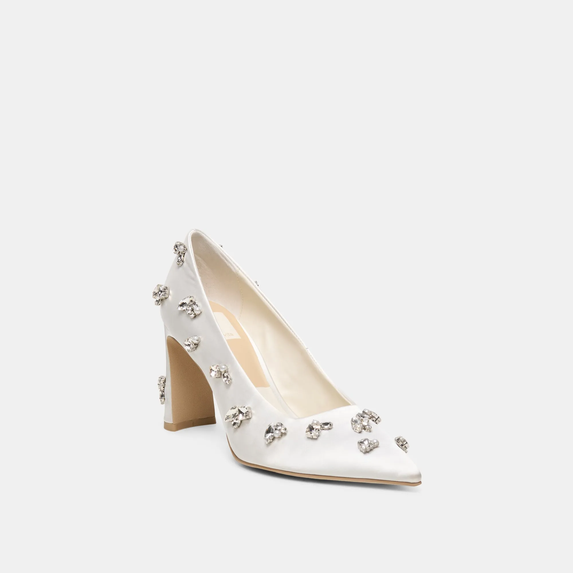 KAYNA RHINESTONE HEELS WHITE SATIN sold by Dolce Vita product image thumbnail 2