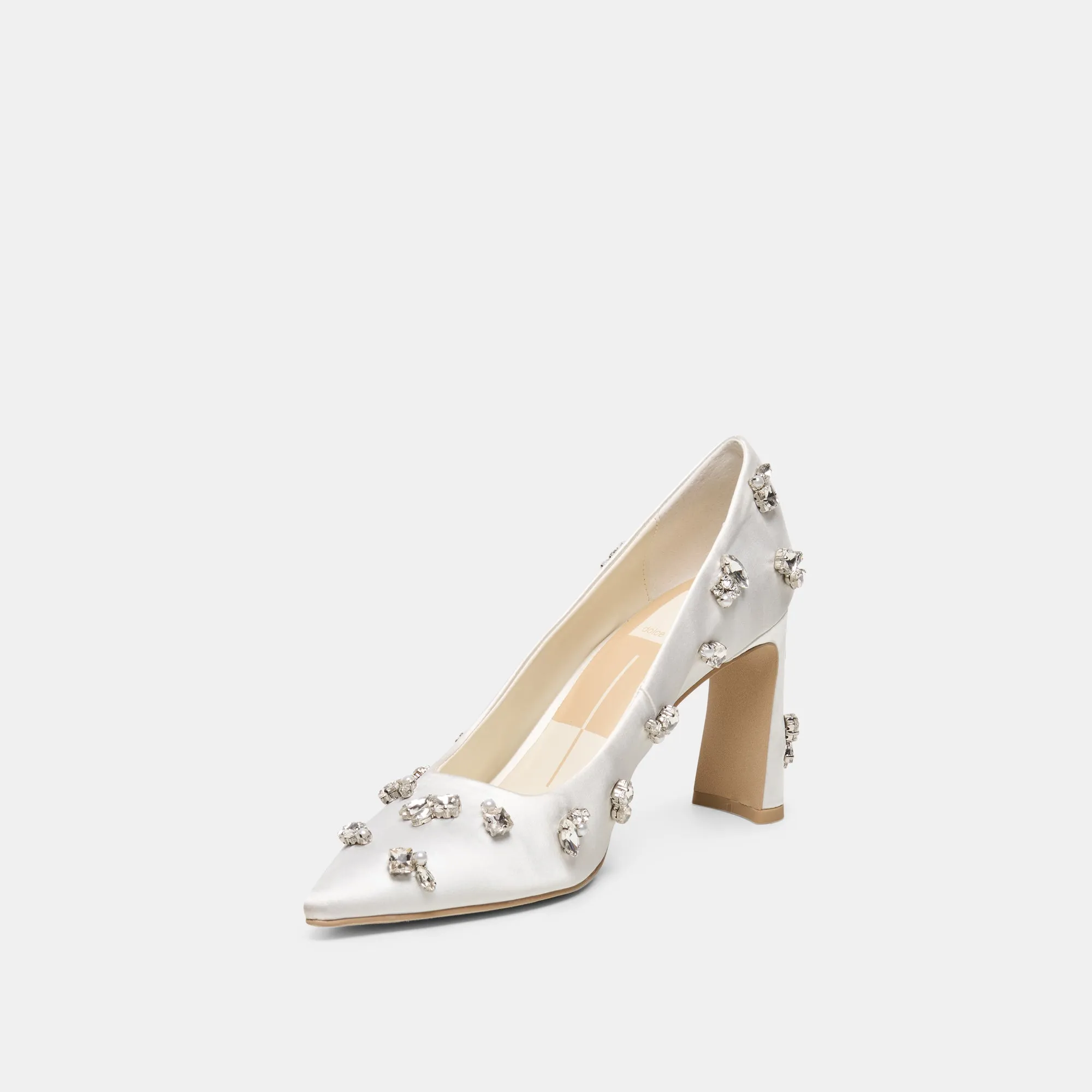 KAYNA RHINESTONE HEELS WHITE SATIN sold by Dolce Vita product image thumbnail 4