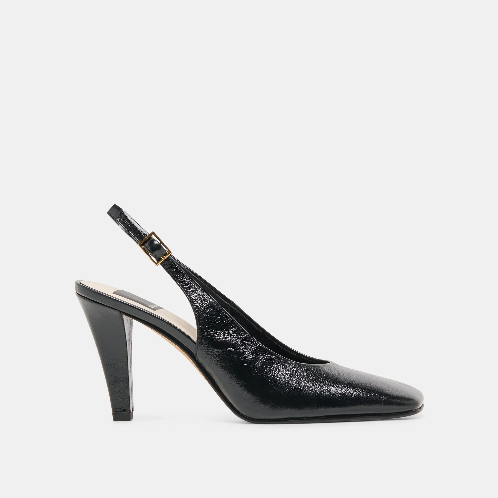 GESSIA HEELS MIDNIGHT LEATHER sold by Dolce Vita