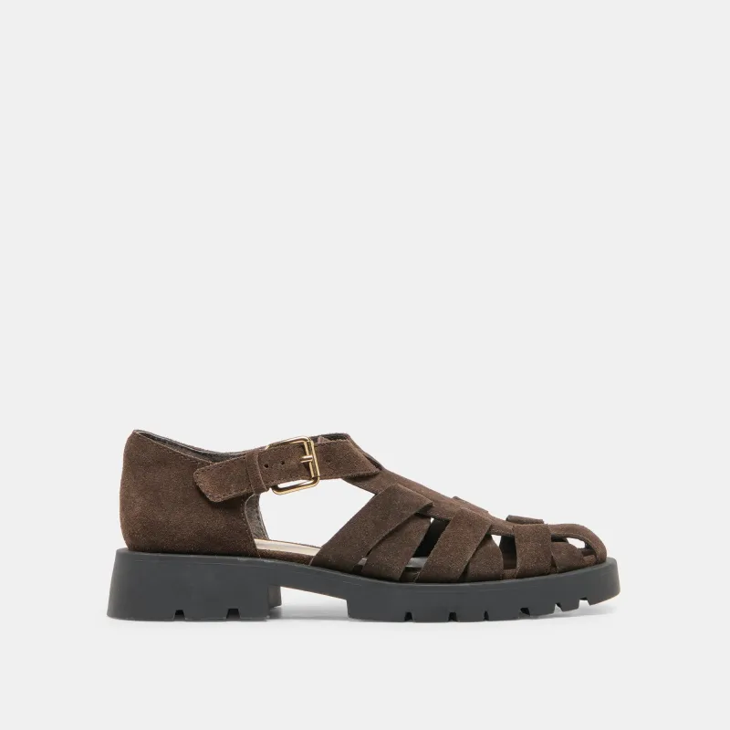 ELSAH FLATS ESPRESSO SUEDE made by Dolce Vita