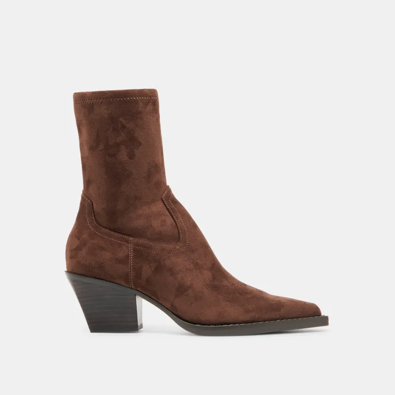 RUTGER BOOTS DK BROWN STELLA SUEDE made by Dolce Vita