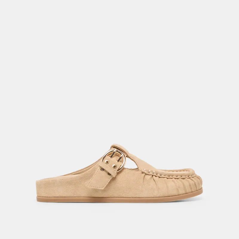 JEANNE FLATS CAMEL SUEDE made by Dolce Vita