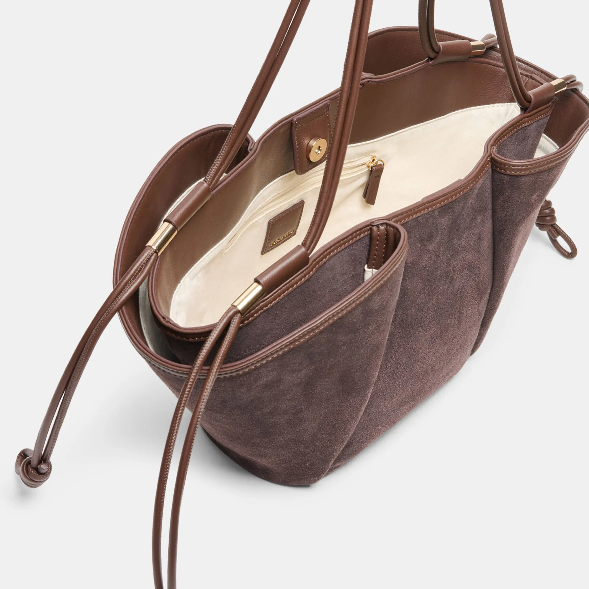 MARO TOTE CHOCOLATE SUEDE sold by Dolce Vita product image thumbnail 2