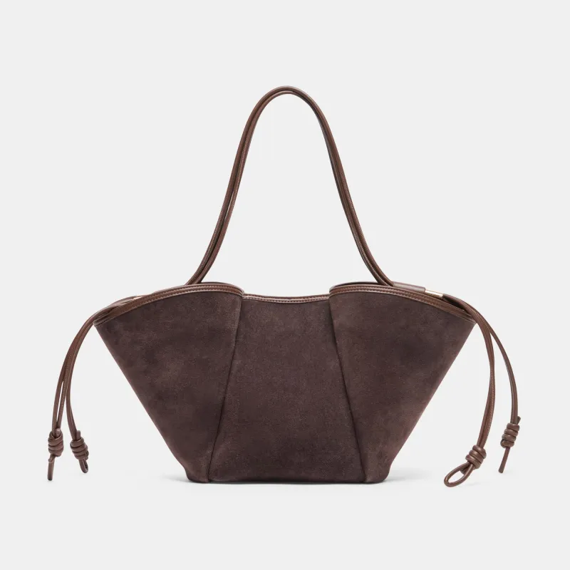 MARO TOTE CHOCOLATE SUEDE made by Dolce Vita