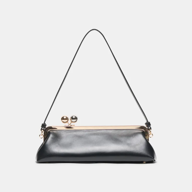 AMBRIAA SHOULDER BAG BLACK LEATHER made by Dolce Vita