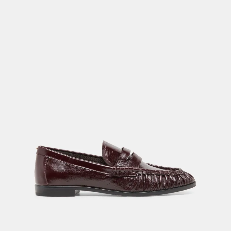 BAXEN LOAFERS OXBLOOD LEATHER made by Dolce Vita