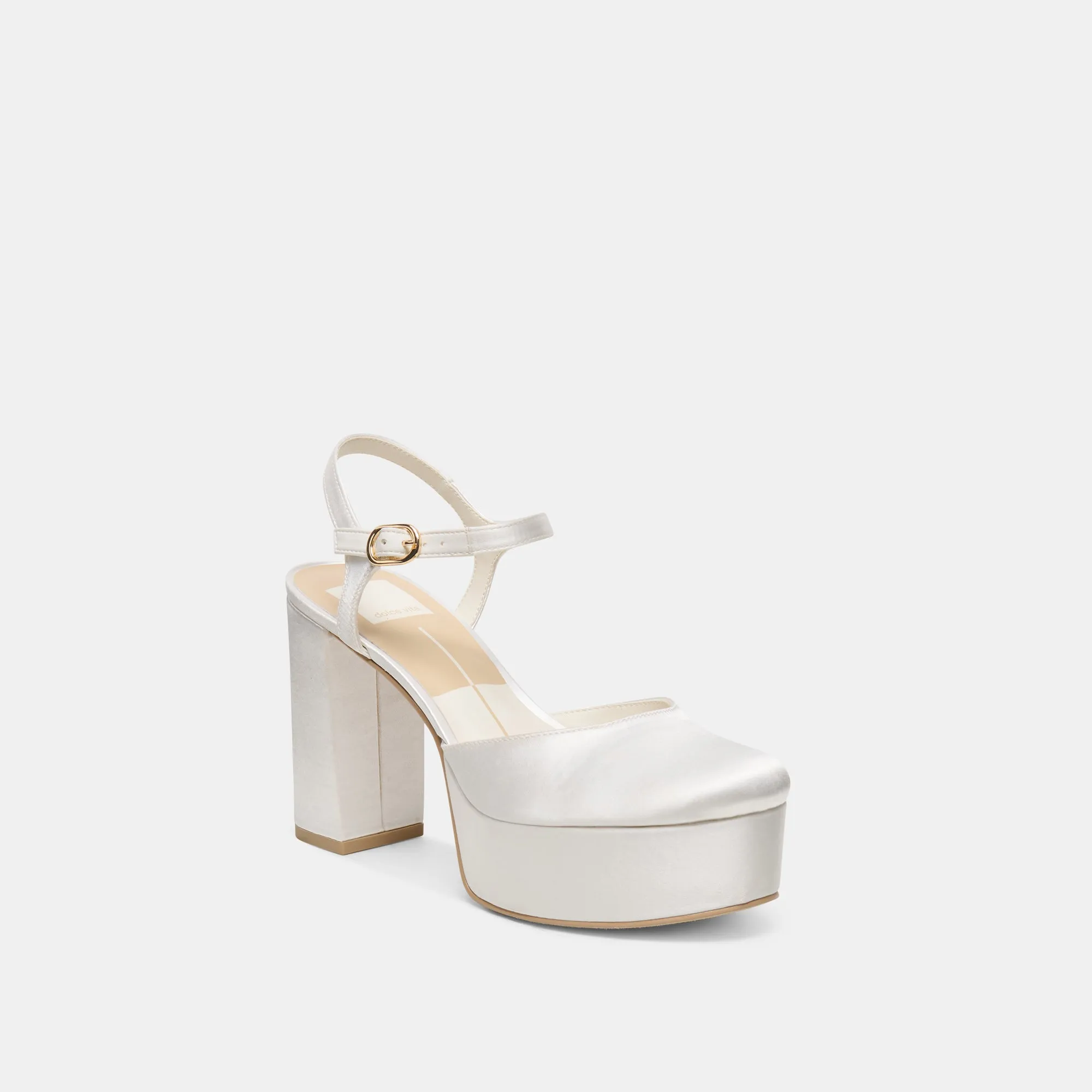 GERO SATIN HEELS TRUE WHITE SATIN sold by Dolce Vita product image thumbnail 2