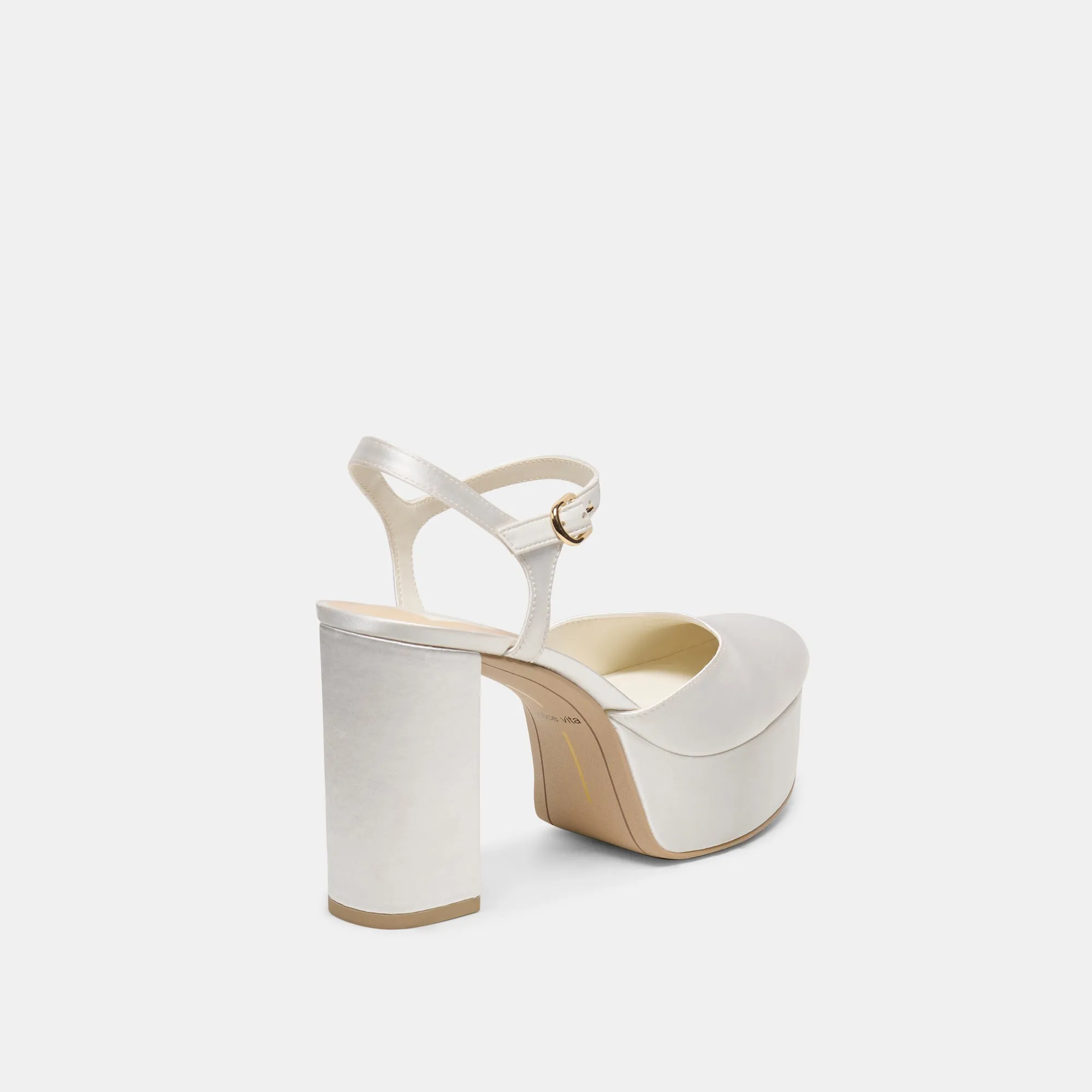 GERO SATIN HEELS TRUE WHITE SATIN sold by Dolce Vita product image thumbnail 3