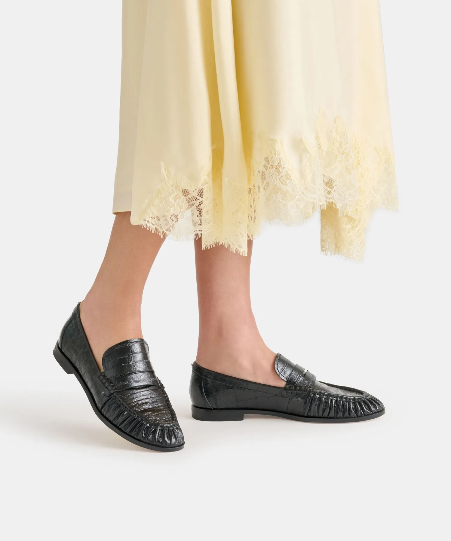 BAXEN LOAFERS NOIR EMBOSSED LEATHER sold by Dolce Vita product image thumbnail 2