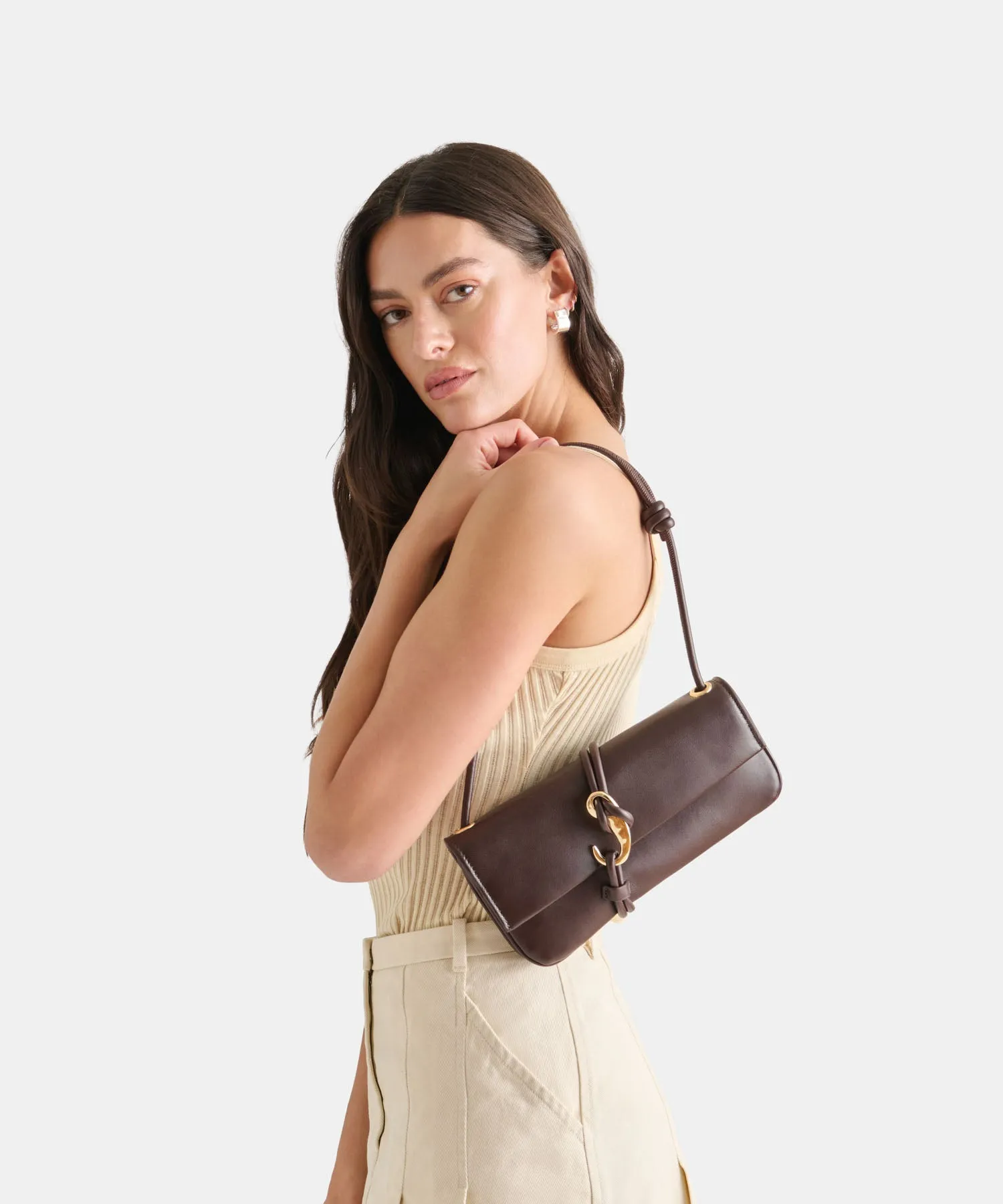 ALICE SHOULDER BAG BROWN CHERRY LEATHER sold by Dolce Vita product image thumbnail 2