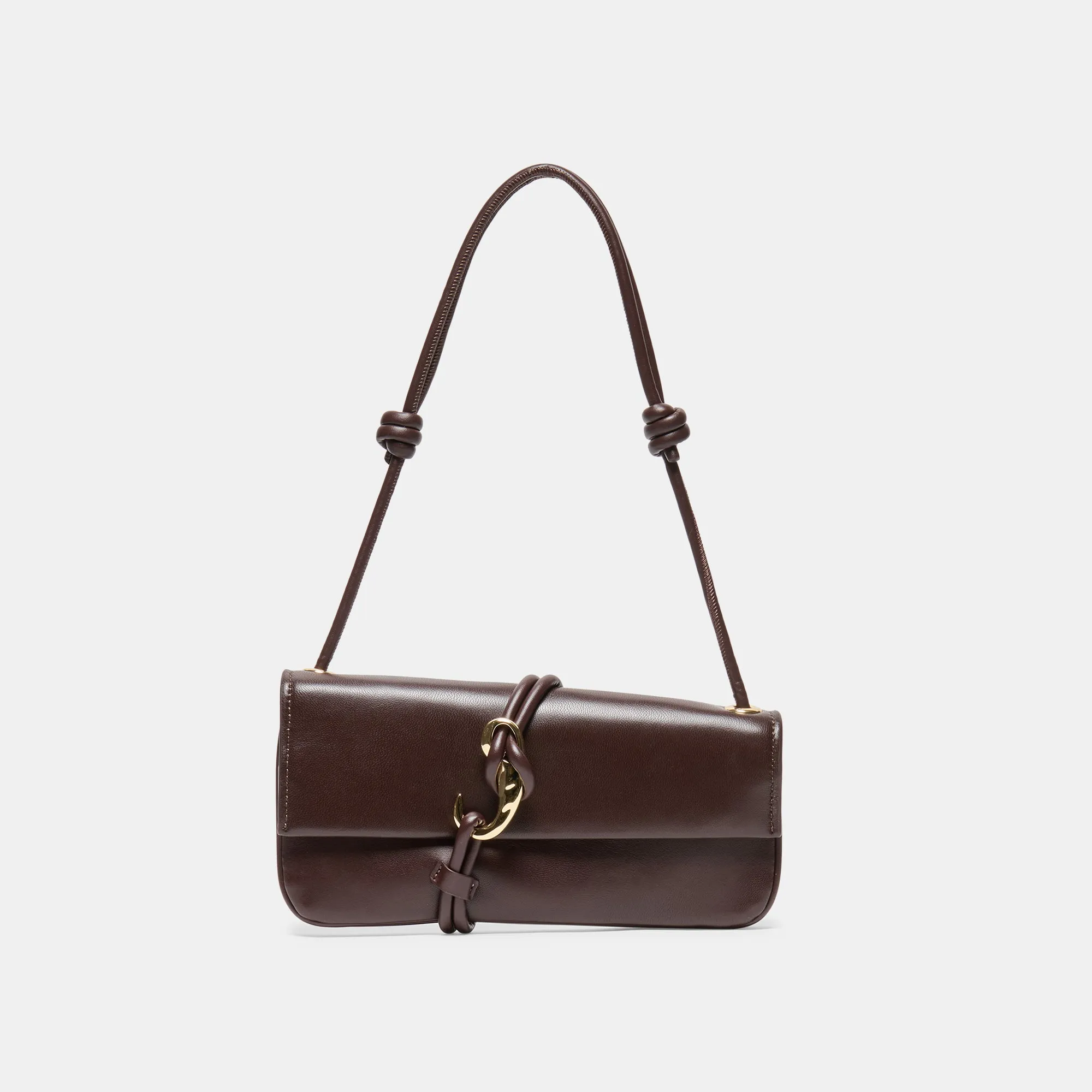 ALICE SHOULDER BAG BROWN CHERRY LEATHER sold by Dolce Vita