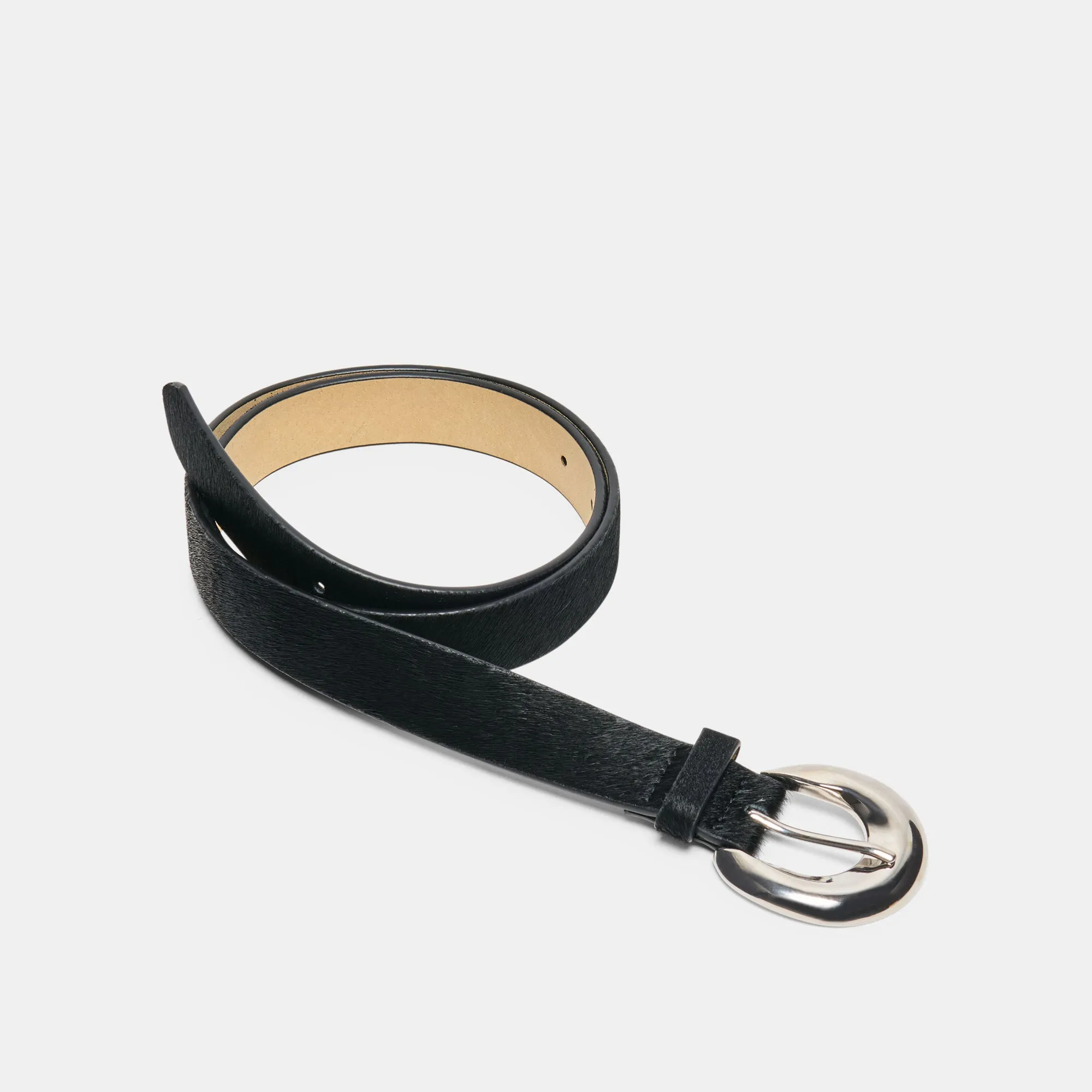 CHUNKY CURVED BUCKLE BELT BLACK sold by Dolce Vita product image thumbnail 4