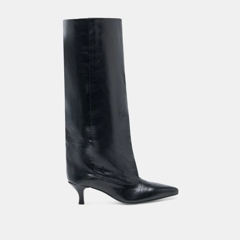 ROXLA BOOTS BLACK LEATHER made by Dolce Vita