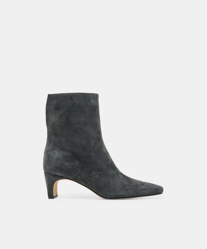 BENNET BOOTIES ANTHRACITE SUEDE made by Dolce Vita