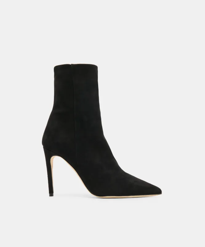 DANITY BOOTIES ONYX SUEDE made by Dolce Vita