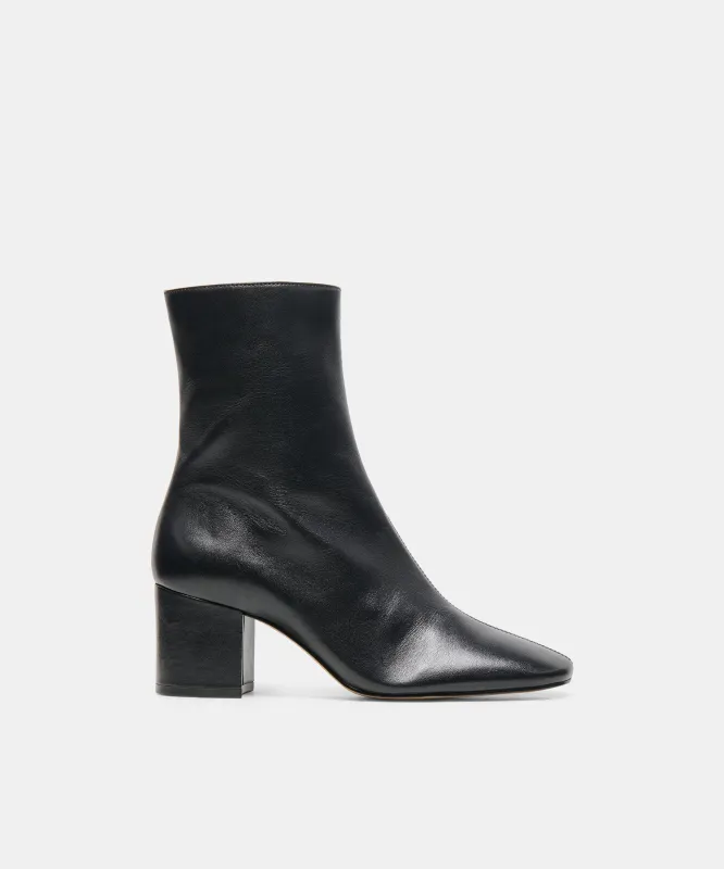 FEYA BOOTIES BLACK LEATHER made by Dolce Vita