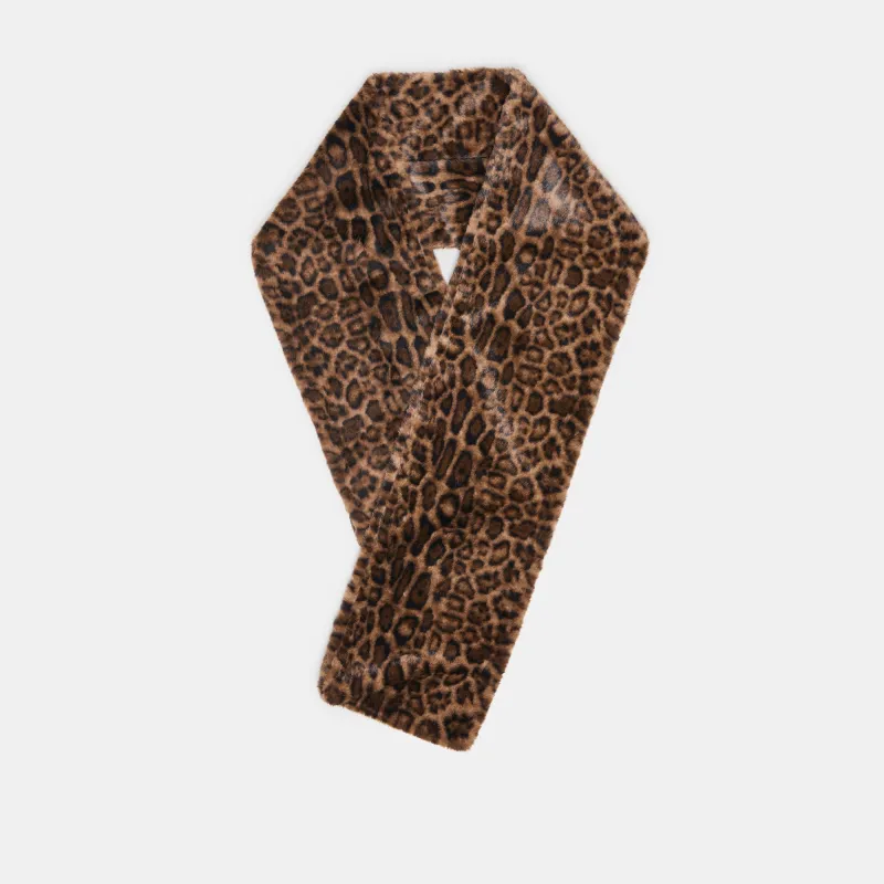 FAUX FUR SCARF LEOPARD made by Dolce Vita