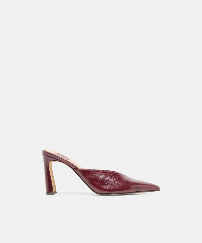 KENTIN HEELS CRANBERRY LEATHER made by Dolce Vita