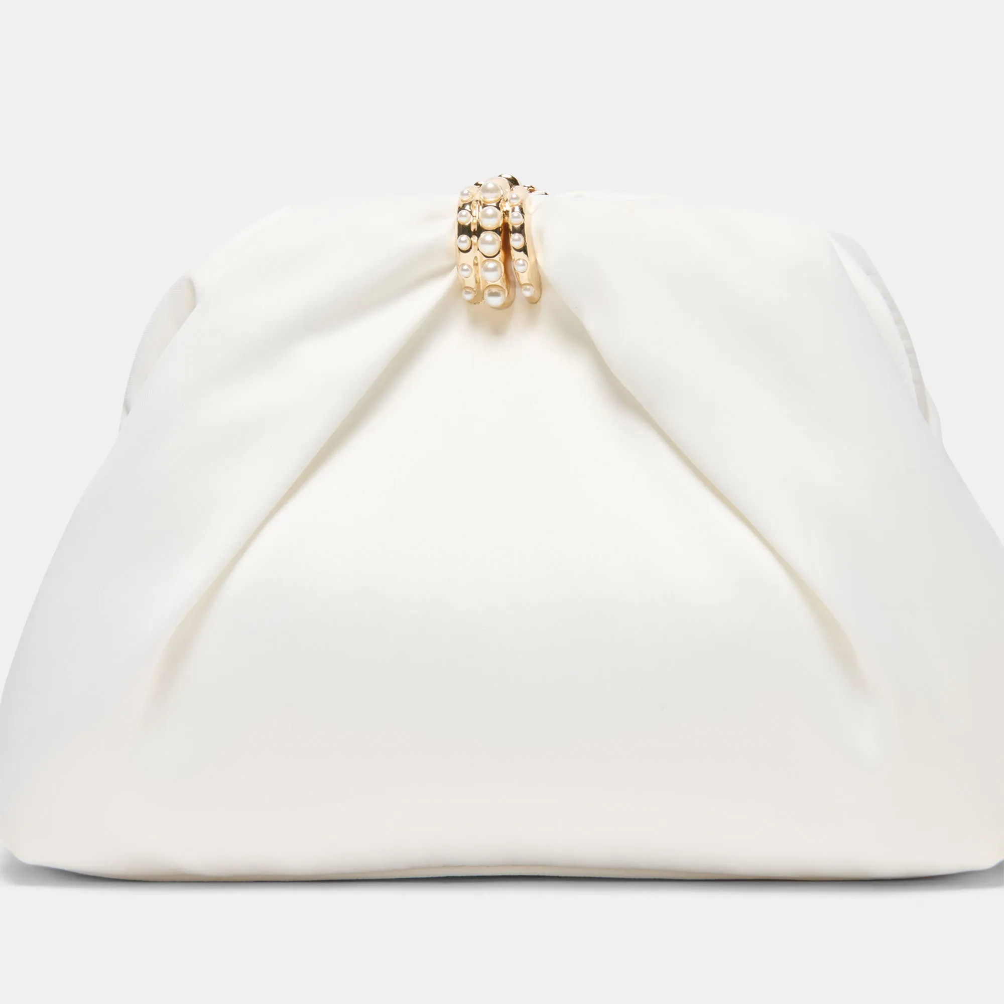 GLEAM CLUTCH WHITE SATIN sold by Dolce Vita product image thumbnail 3