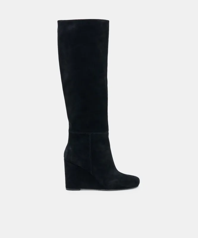 HIRA BOOTS ONYX SUEDE made by Dolce Vita