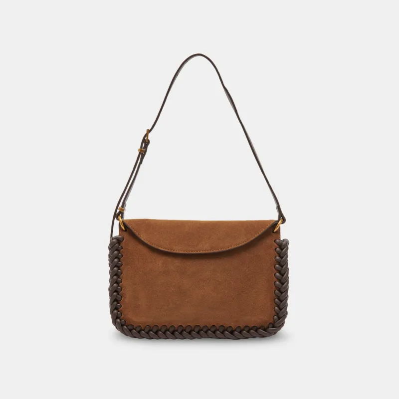 HARPER SHOULDER BAG TOBACCO SUEDE sold by Dolce Vita